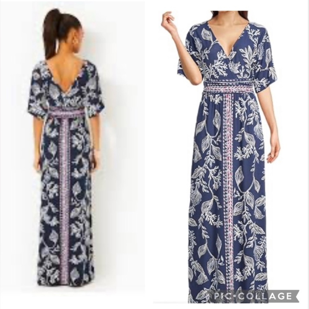 NWT $208 Lilly Pulitzer size XL Parigi Boat Neck Maxi Dress $168